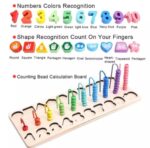 Abacus Calculation Frame Numbers With Hand symbols On Geometric Shapes. - Image 8