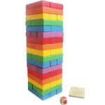 Colorful Wooden Jenga 48 Pieces - Image 6