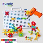 STEM Creative Design Assembling Nut Combination Toys With Drill Play – 249 pieces - Image 6