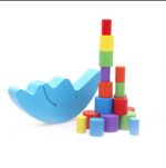 Wooden Moon Balance Stacking Cylinder Blocks Game - Image 2