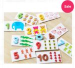 Wooden Numbers Identification cards