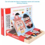 Wooden Magnetic Puzzle Face Changing Art Craft Game - Image 6
