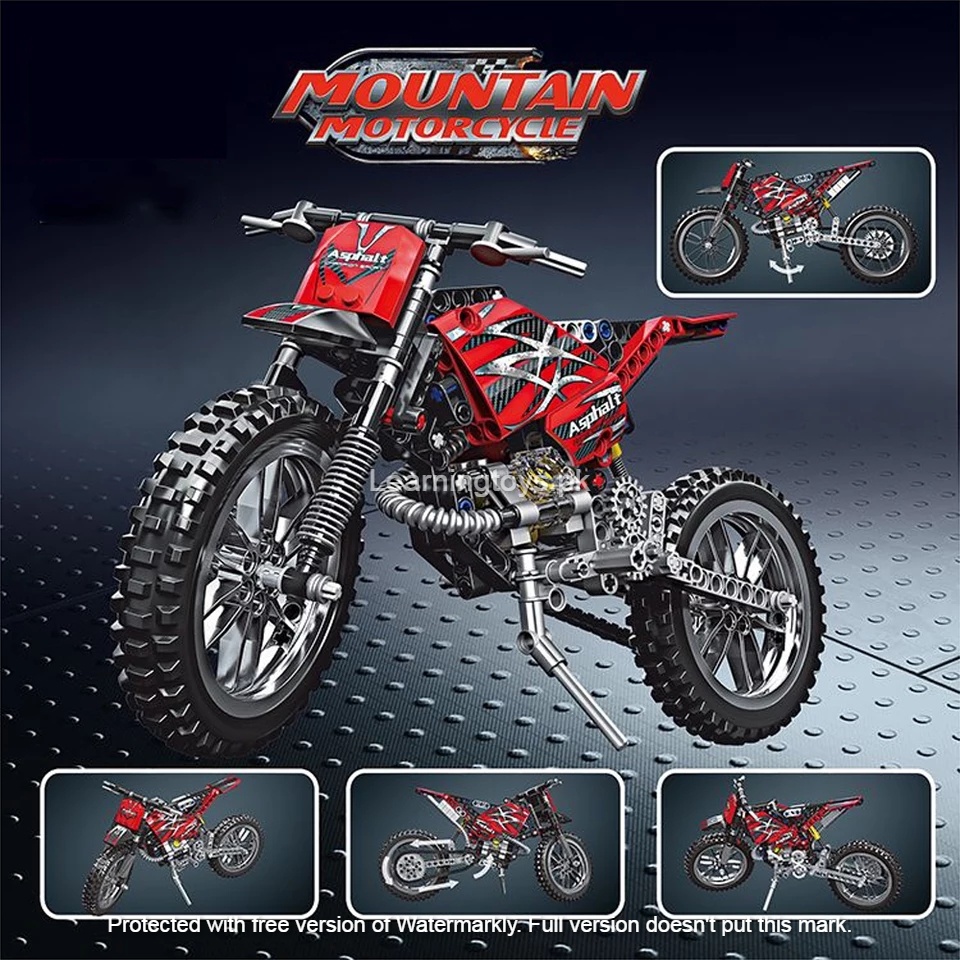 Mountain Motorcycle 2 Models– 253 Pieces