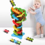 Wooden 9 Layer Racing Track With Glider Cars