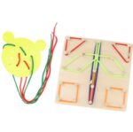 Kids Wooden Geo Board And Lacing Board China ( art craft lacing ) - Image 2