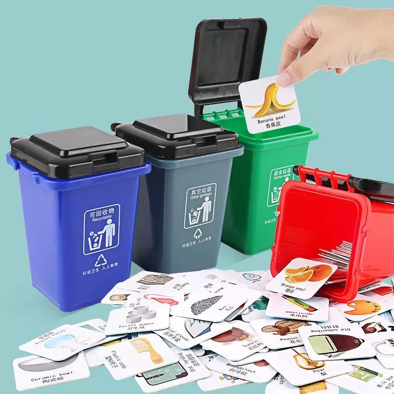 Garbage Sorting Box Large Size 112 Cards