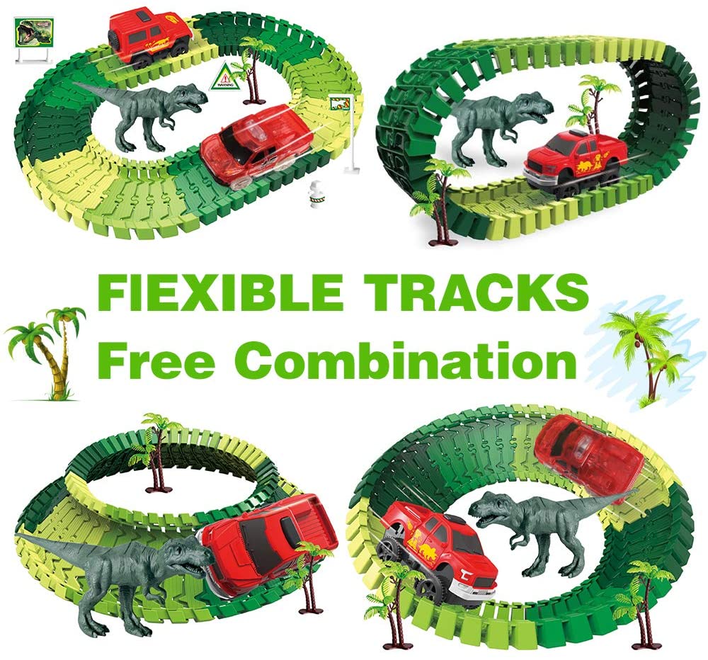 Dinosaur Adventure 360' Stunt Track With Smoke