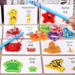 Wooden Magnetic Fishing And Matching Game