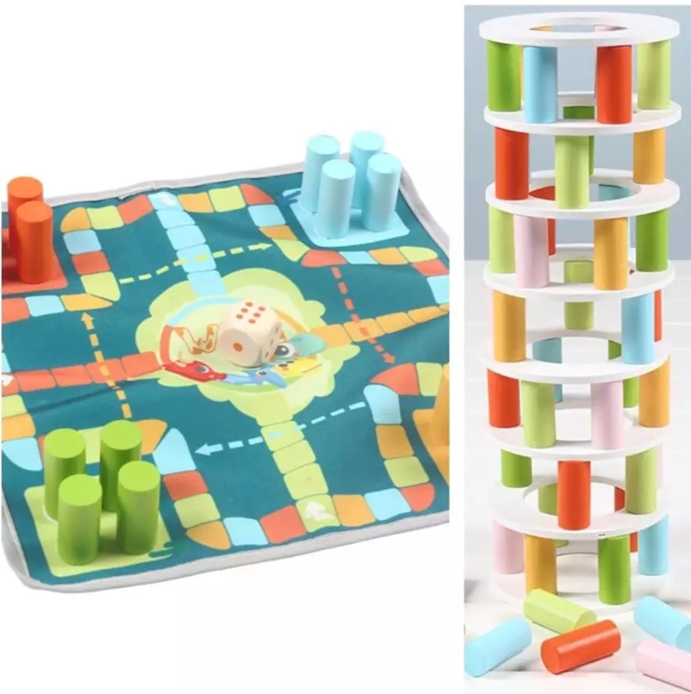 Collapse Tower Game With Ludo