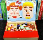 Wooden Magnetic Puzzle Face Changing Art Craft Game - Image 7