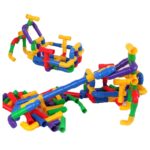 Assembling Blocks With Pipes And Wheels-60 Pieces - Image 9