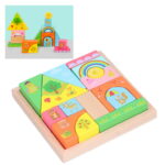 Wooden Colorful Building Blocks - Image 2