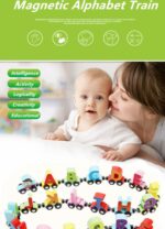 Alphabets Wooden Strong Strength Magnetic Train 27 Pieces - Image 6