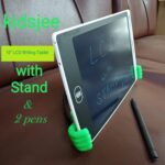 LCD 10 Inch Writing Tablet Erasable With Stand & 2 Pens (Black) - Image 8