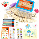 Drawing Template with Stencils and Markers - Image 10