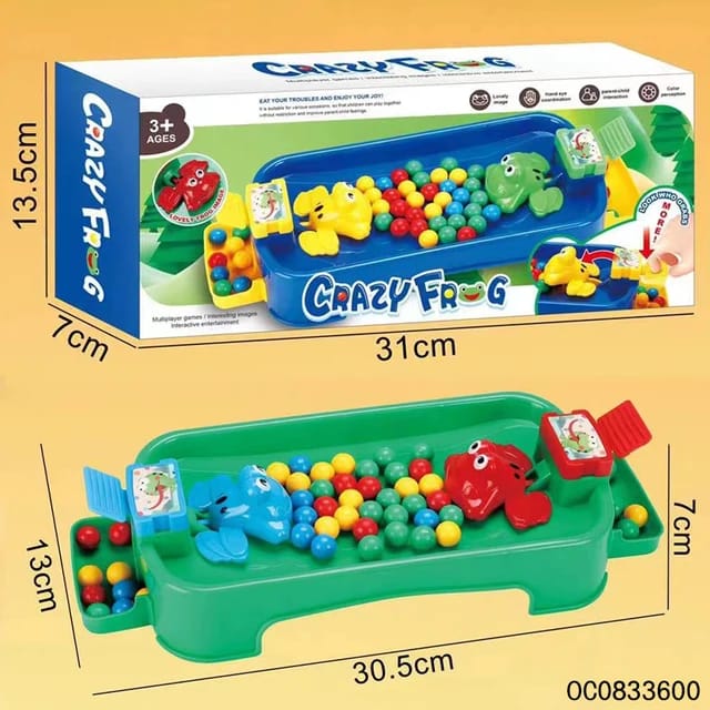 Hungry Frog Catching Ball 2 Players Game
