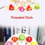 Wooden Learning Clock With Lacing - Image 8