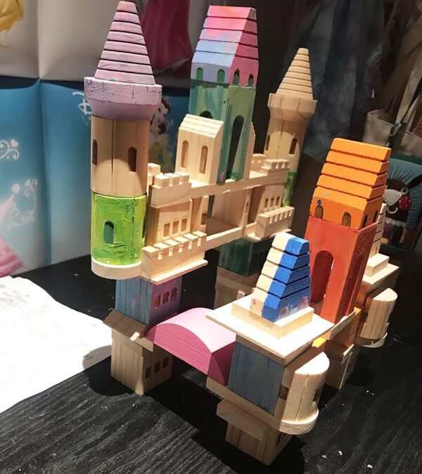 Wooden Building Blocks Castle 75 Pieces – Learning Toys