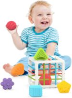 Baby Soft Shape Sorting Cage – 6 Shapes - Image 4