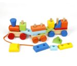 Wooden Shape Block Train - Image 2