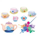 DIY Painting Ceramic Tea Set