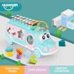 Huanger 3 in 1 Xylophone Sorter Bus