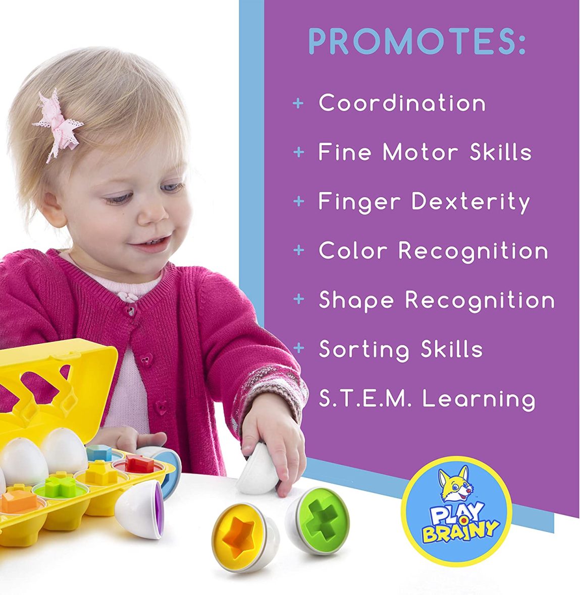 Shape and Color Matching Eggs