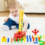Domino Train With 60 Colorful Blocks - Image 6