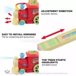 Domino Train With 60 Colorful Blocks - Image 9