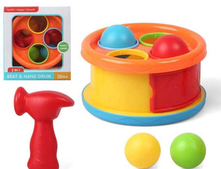 2 in 1 Beat n Hand Hammering Drum