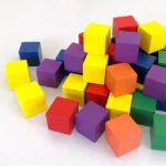 Colorful Wooden Building Blocks Cube 100 pieces - Image 3