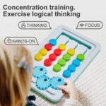 2 in 1 Four Color Matching Gear Pattern Logic Game - Image 4