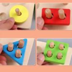 Four Column Geometric Colorful Shape Sorter with Magnetic Fishing Game - Image 5