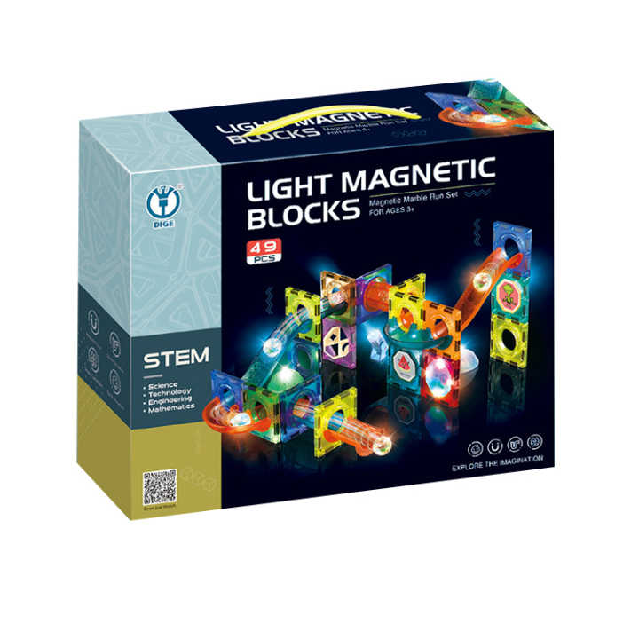 Magnetic Tiles Marble Building Blocks Set 49 Pieces