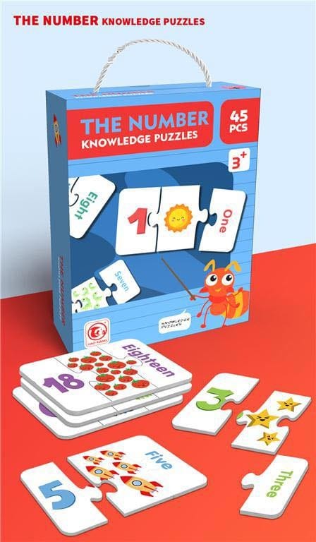 Number Matching Jigsaw Puzzles – 45 pieces