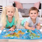 Magnetic Paradise World Map Jigsaw Puzzle for Kids – 25pieces - Image 3