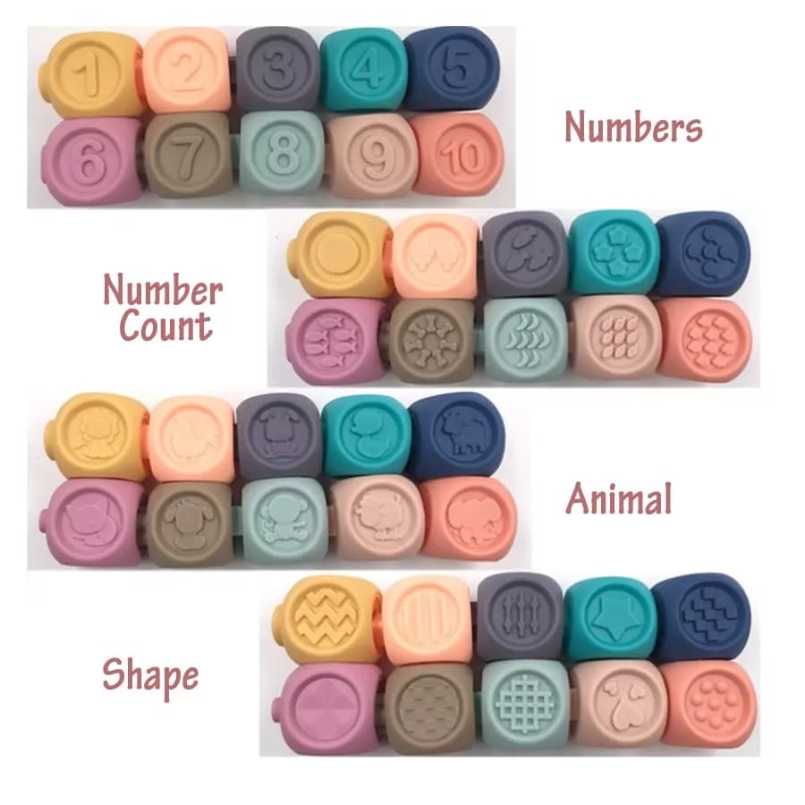 1 to 9 Soft Building Baby Learning Cube