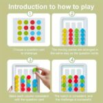 2 in 1 Four Color Matching Gear Pattern Logic Game - Image 5