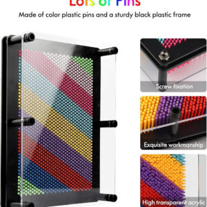 3 dimensional pin art sensory sculpture toy for kids