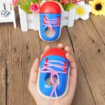 Lacing And Tying colorful 2 Pieces Shoes - Image 7