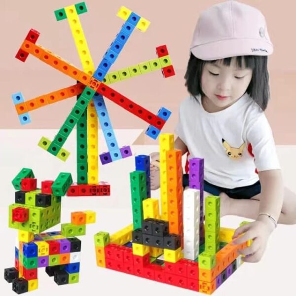 Interlink Pattern Blocks Square Link Building Blocks 120 Pieces - Learning Toys