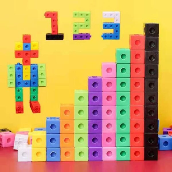 Interlink Pattern Blocks Square Link Building Blocks 120 Pieces - Learning Toys