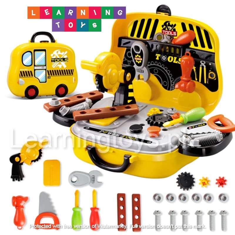 My First Tool Set With Mobile Workshop Storage Box