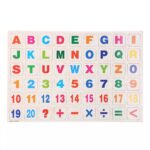 White & Black Board With Magnetic Numbers & Alphabets - Image 3