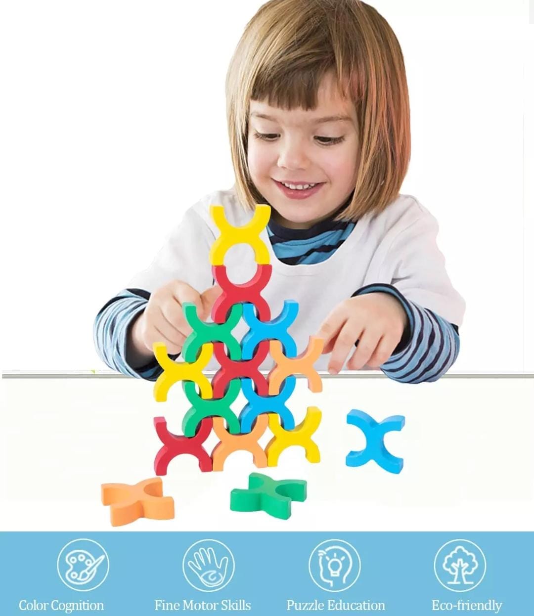 Wooden Mini Balance Stacking Blocks