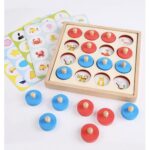 Wooden Memory Chess Game