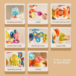 8 in 1 Busy Activity Cube Toy For Infants - Image 2
