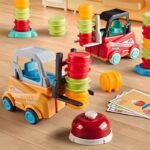 Kids Engineer Truck Forklift Transport Car Sorting Matching Challenge Game