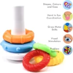 Stacking Colorful Ring Tower Learning Toy - Image 2