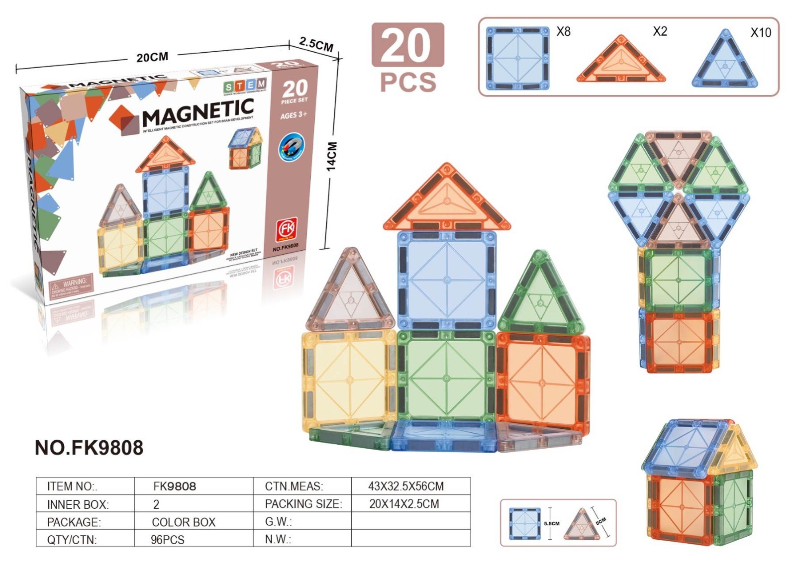 IMG-20251205-WA0015(1) Magnetic Tiles Building Blocks 20 Pieces - Image 1